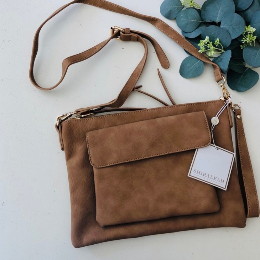 🌸SHIRALEAH🌸 Sand Jesse crossbody bag.